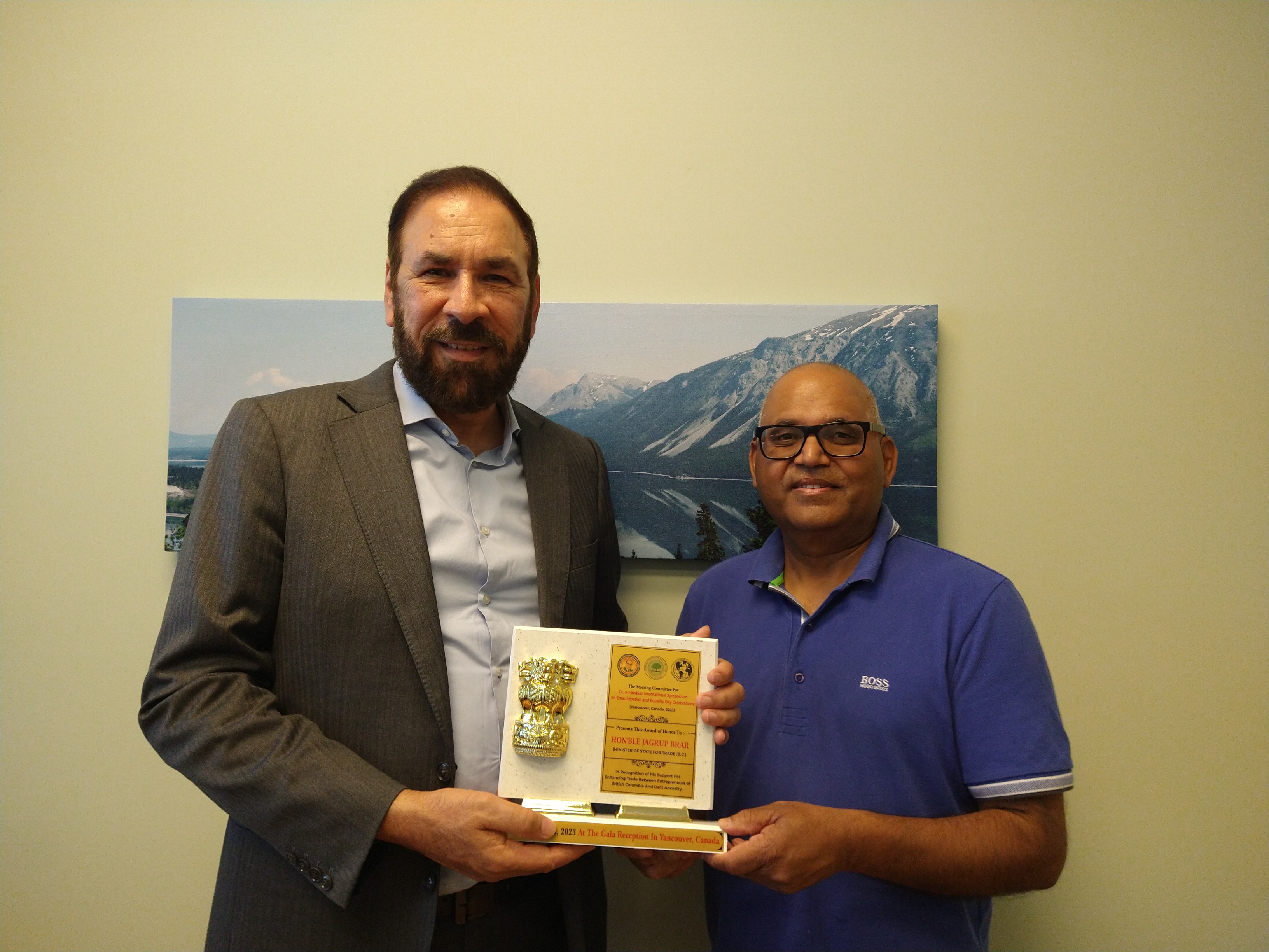 Chetna Association’s Birdi Presents Minister Brar With Appreciation Award