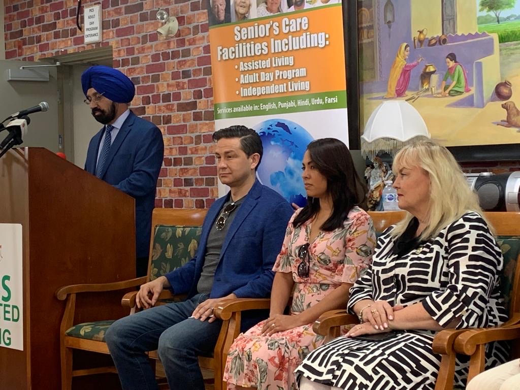 Conservative Leader Pierre Poilievre Visits PICS Assisted Living Facility