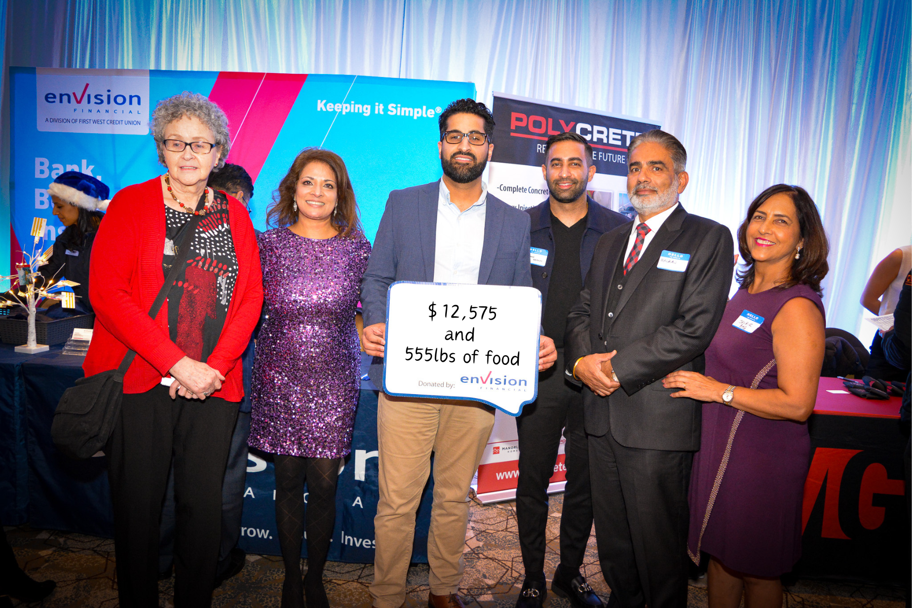 Surrey Board of Trade Raises Over $12,500 And 55 Pounds Off Food For The Surrey Food Bank