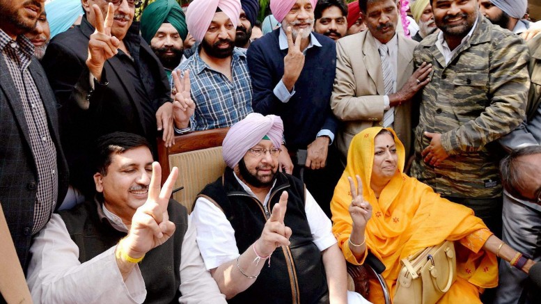 Congress Back With A Bang In Punjab Captain Amarinder Singh Set To Take Over Chief Minister On March 16