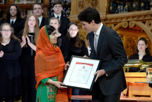 Global Youth Leader Malala Yousafzai Becomes Honourary Canadian