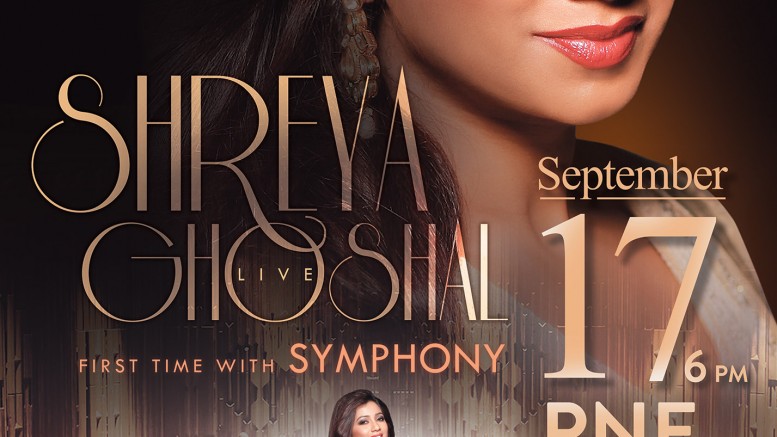 Bollywood Chanteuse Shreya Ghoshal To Perform With Symphony Orchestra Live In Vancouver