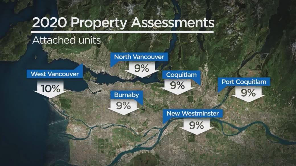 Property Assessments Show Lower Mainland Home Prices Spiralling Downwards