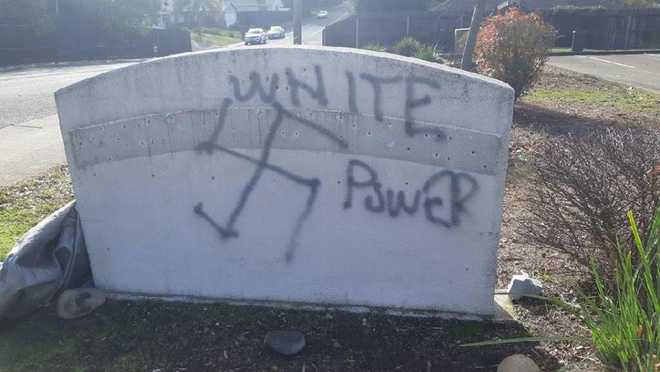 Criminals Paint Racist Graffiti On California Sikh Gurdwara