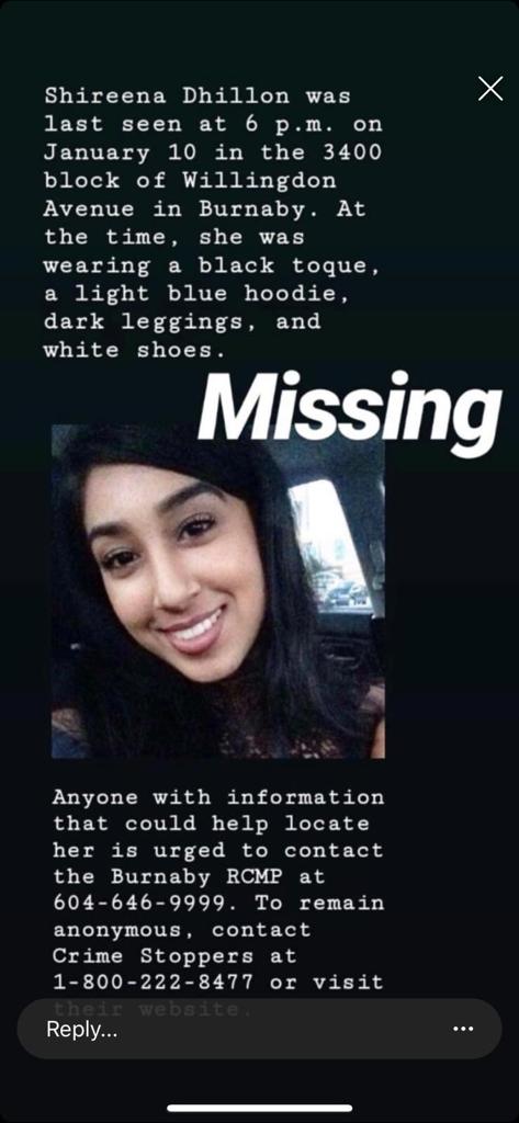 FOUND: Missing Indo-Canadian Woman From Burnaby Has Been Found