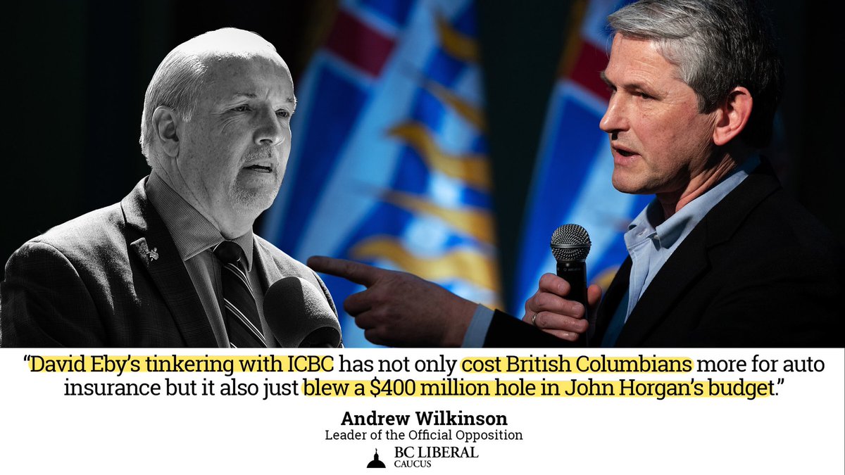 NDP Government And Opposition BC Liberals At War Over ICBC Overhaul