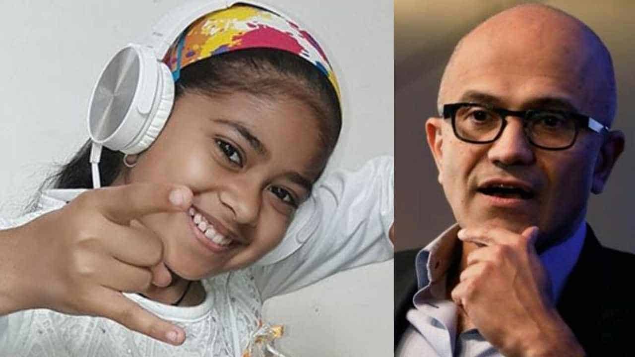 13-Year-Old Punjab Girl Impresses Microsoft CEO Satya Nadella