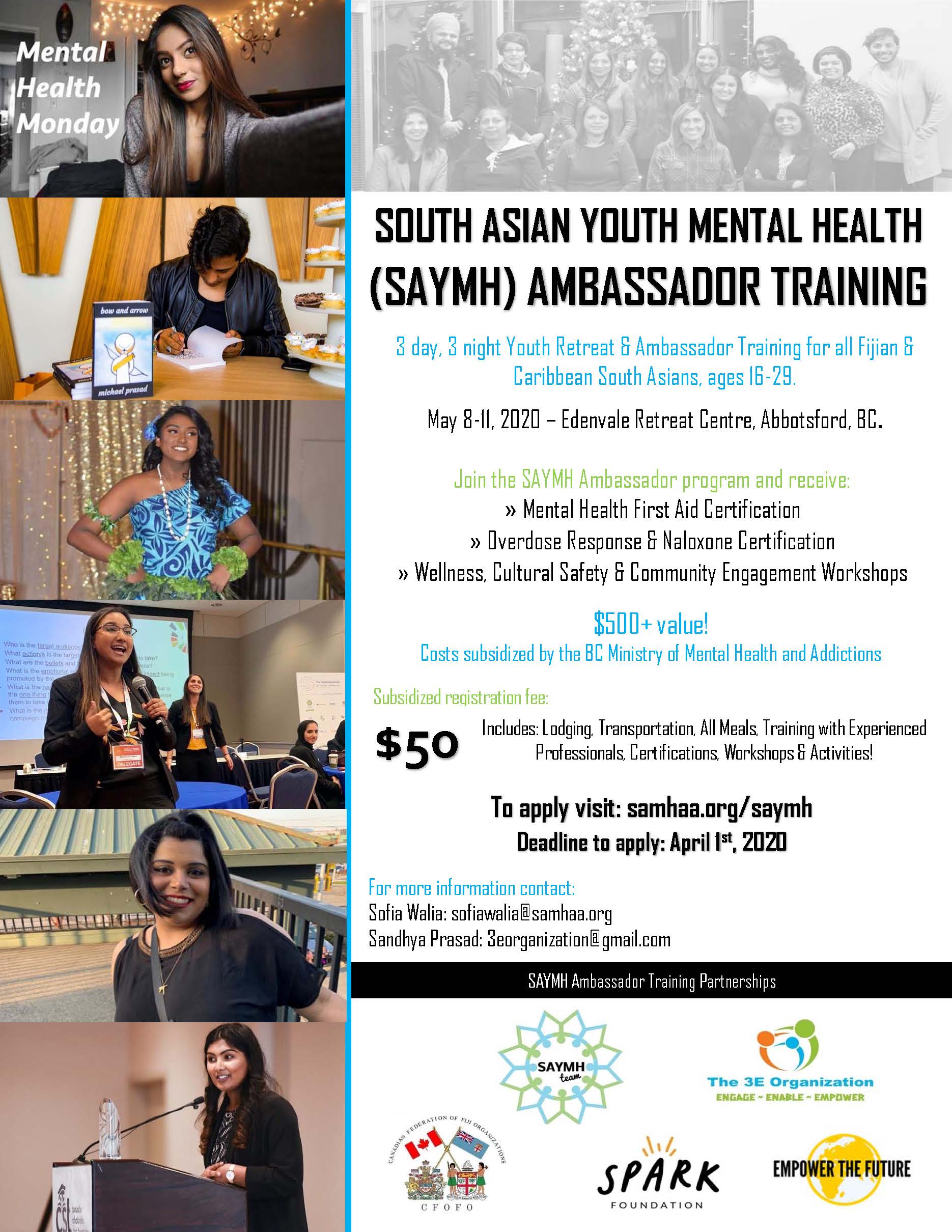 BE A SAYMH AMBASSADOR: Youth Aged Between 16 And 29 From Fiji OR Caribbean Community Sought
