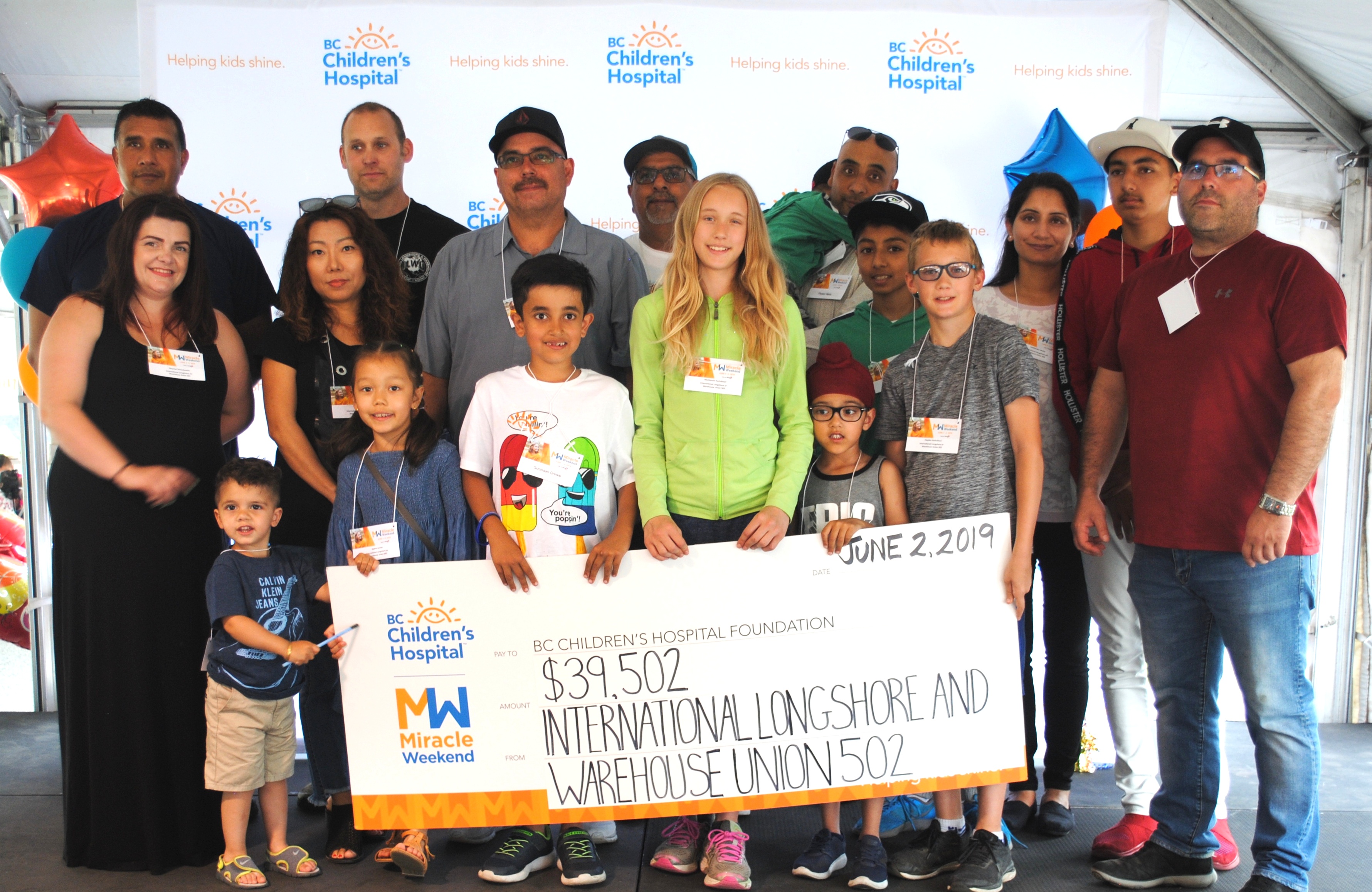 Longshoremen Union Donates  $25,773 To Children’s Hospital Despite COVID-19