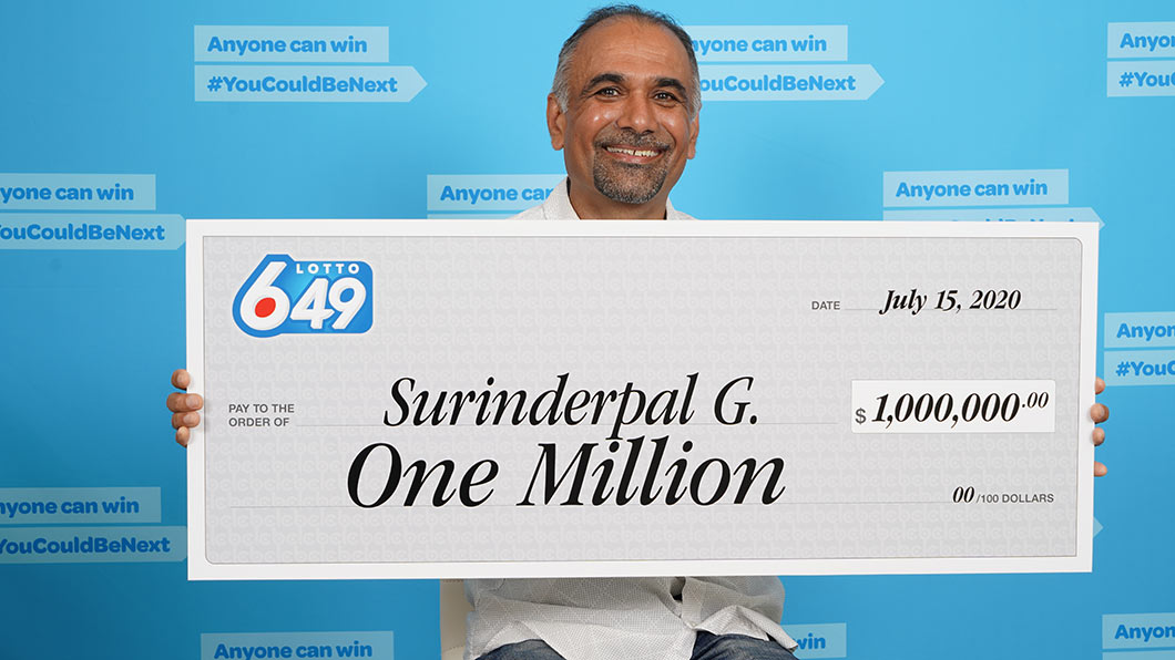 Surrey’s Surinderpal Gill Celebrates Canada Day $1-Million Lotto Win