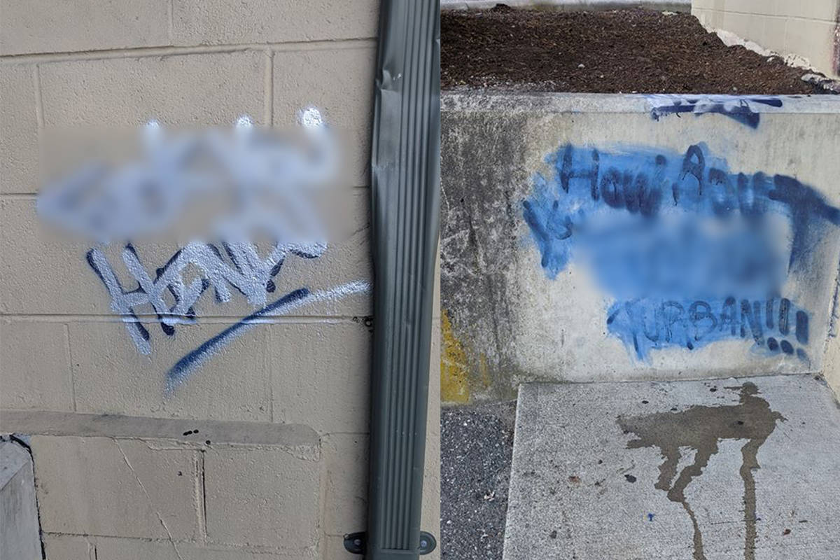 Racists Graffiti Directed At Indo-Canadians In Mission