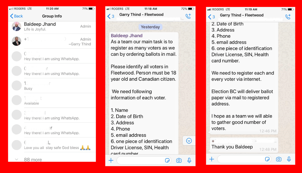 Elections BC Says No Violations Committed By Thind Campaign But NDP Says The Intentions Were Clearly There