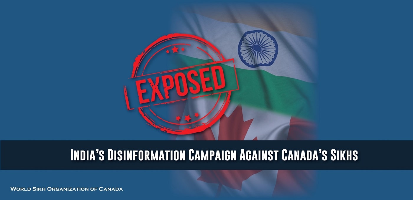 INDIA'S DISINFORMATION CAMPAIGN: WSO Releases Report On How India Targets Sikhs in Canada