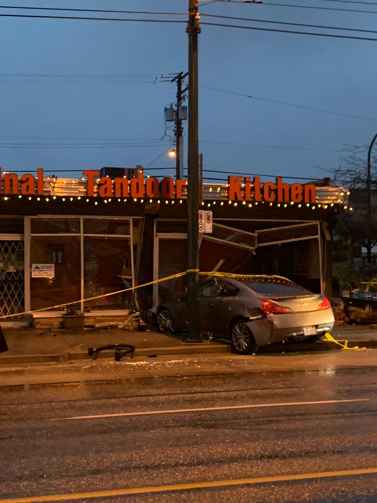 Indo-Canadian Eatery Gets Hit Hard By Reckless Driver