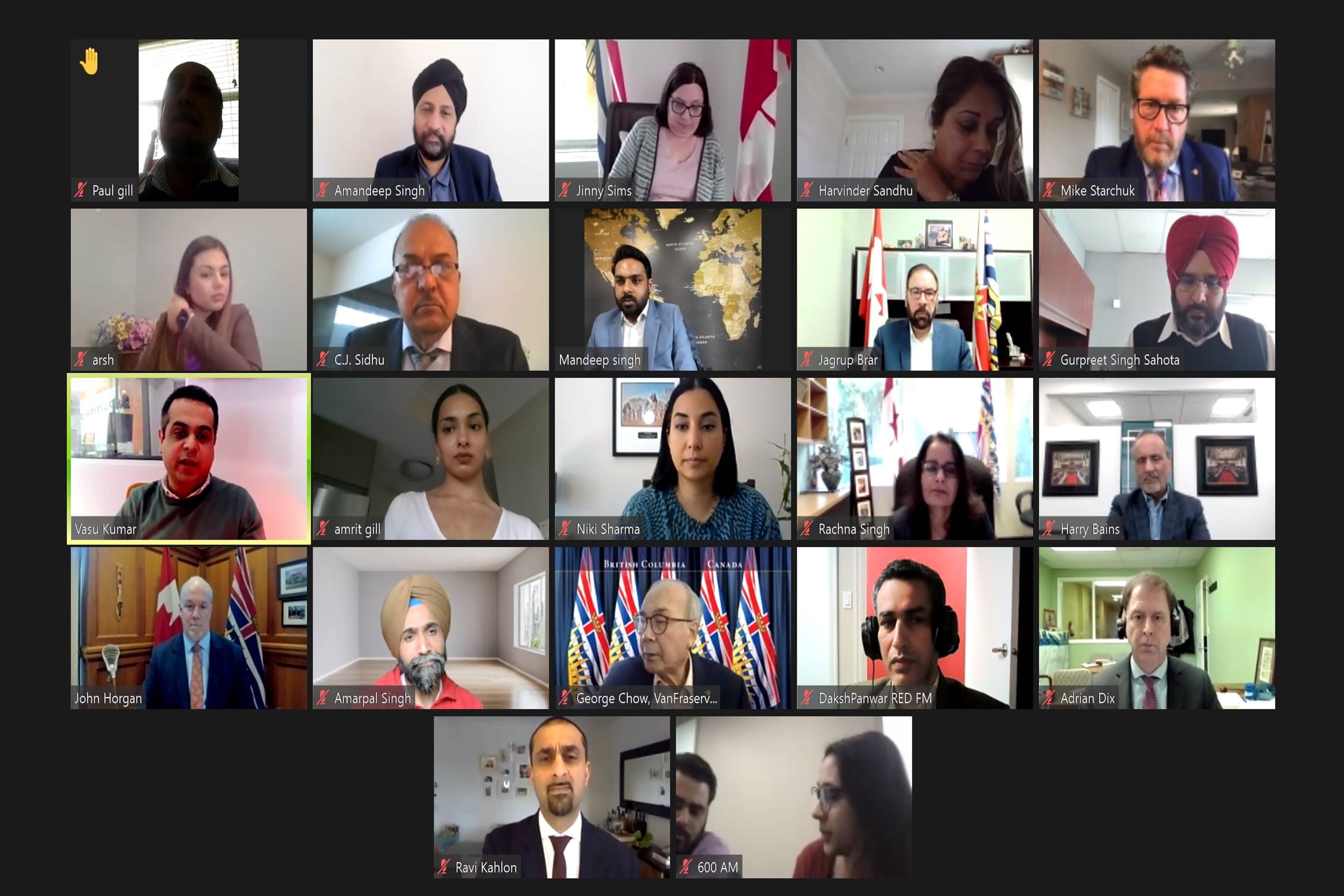 Pandemic Front And Centre At South Asian Media Roundtable with BC Premier!