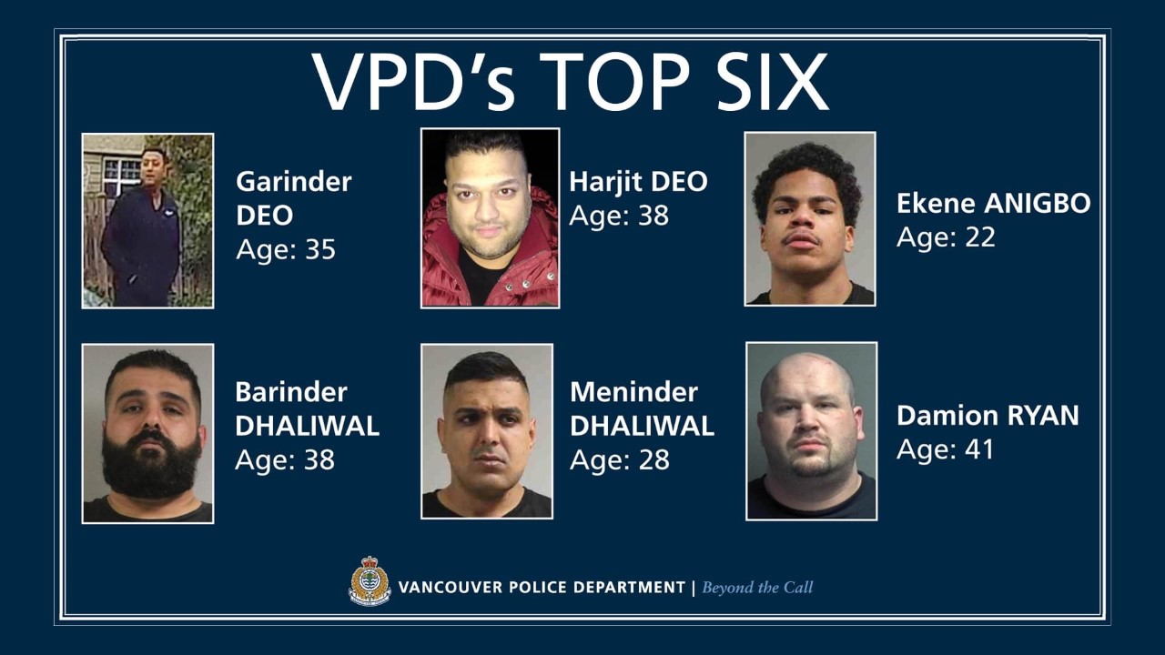 DANGEROUS GANGSTERS: Dhaliwal Brothers Among Four Indo-Canadians On VPD's “Dangerous Gangsters” List