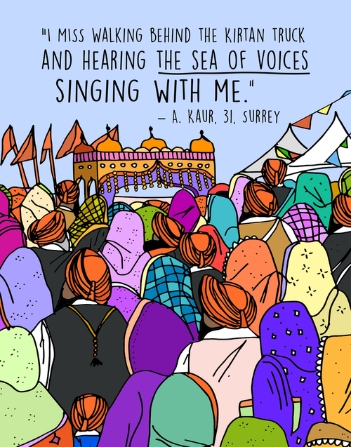 LOST VAISAKHI: Artist Jag Commemorates Vaisakhi Nagar Kirtans In Surrey And Vancouver With Special Prints