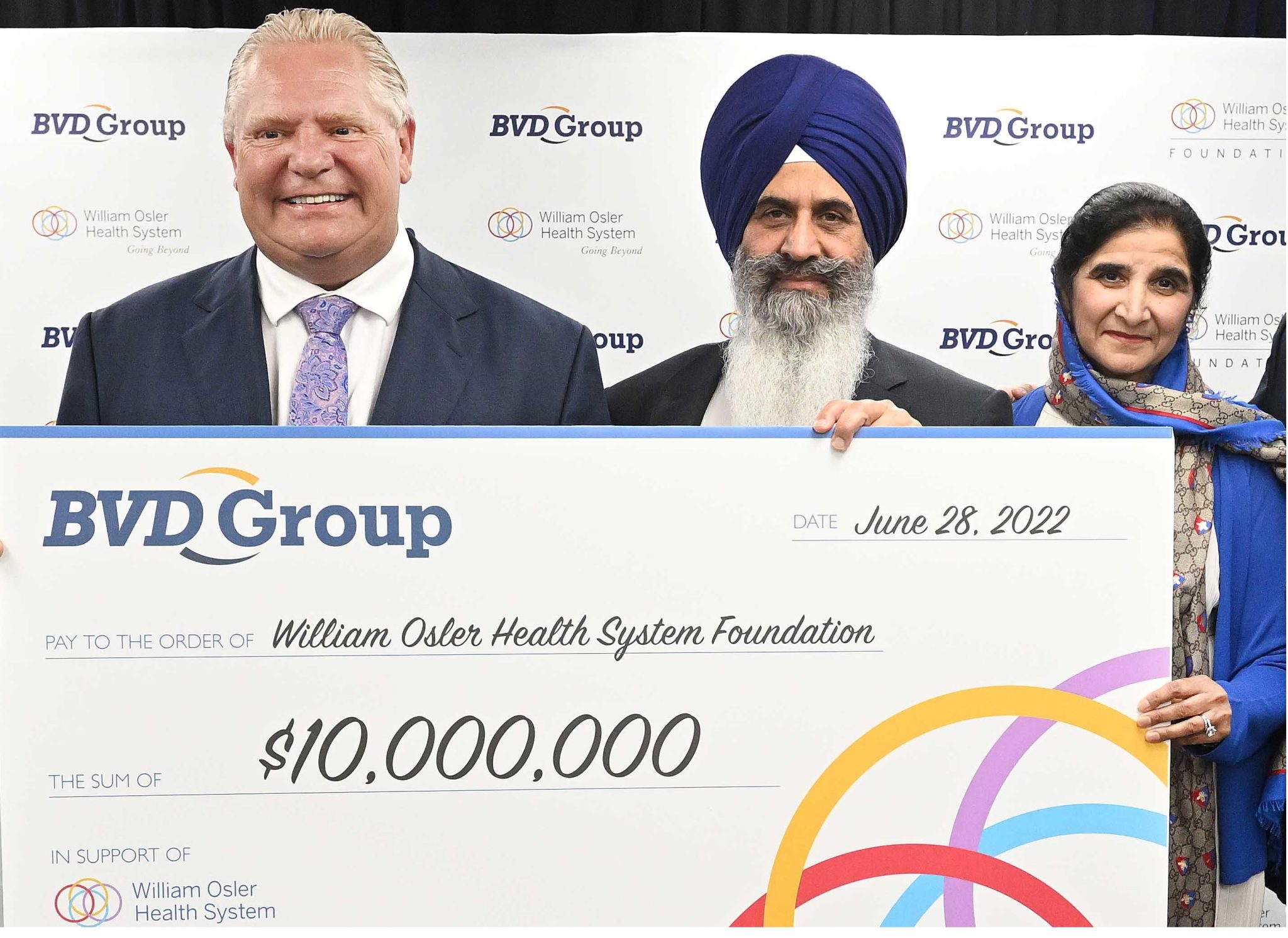 Sikh-Canadian Trucking Company From Brampton Pledges $10 Million To Ontario’s Osler Health Network