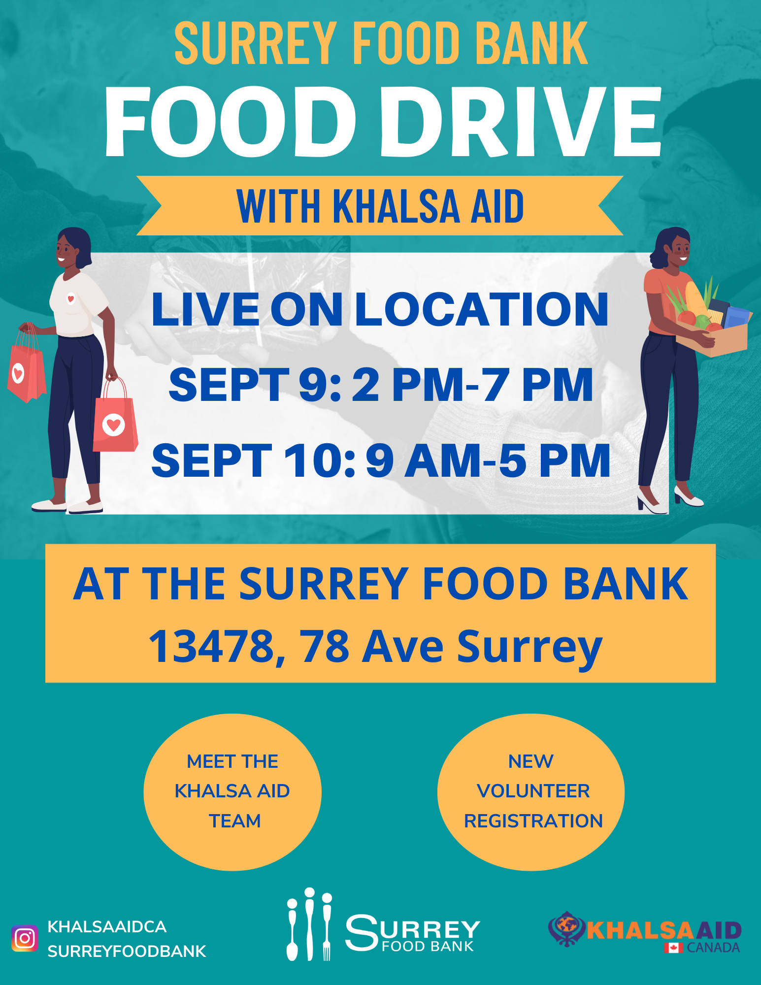 Khalsa Aid Team To Help Raise Donations And Awareness For Surrey Food Bank