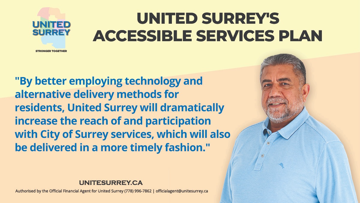 Dhaliwal And United Surrey Unveil Their Accessible Services Plan For Easy Access To Services