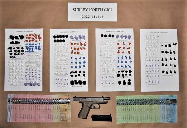 Surrey RCMP Seize Illicit Drugs And Firearm